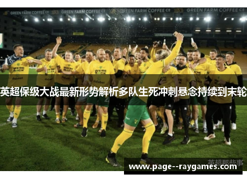 英超保级大战最新形势解析多队生死冲刺悬念持续到末轮